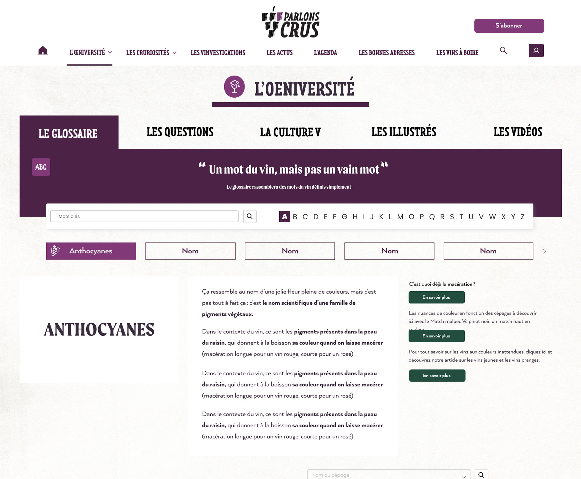 Parlons crus